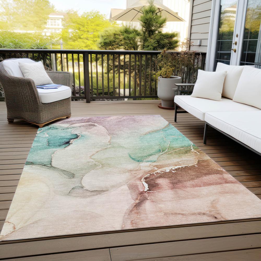 Chantille ACN521 Teal 10' x 14' Rug. Picture 8