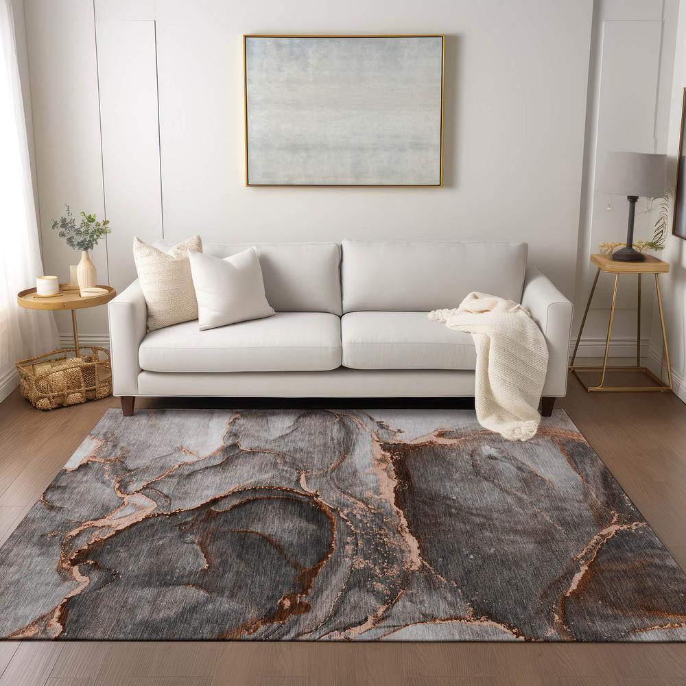 Chantille ACN525 Orange 10' x 14' Rug. Picture 6