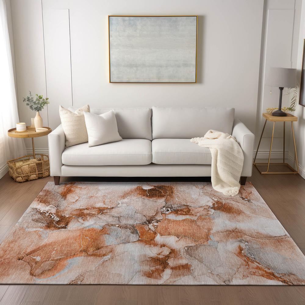 Chantille ACN526 Orange 10' x 14' Rug. Picture 6