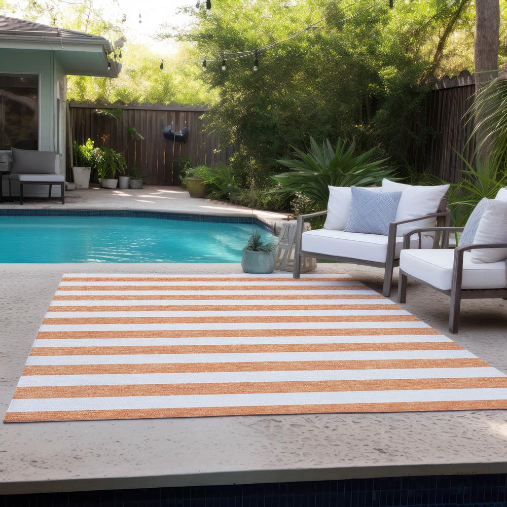 Chantille ACN528 Orange 10' x 14' Rug. Picture 9