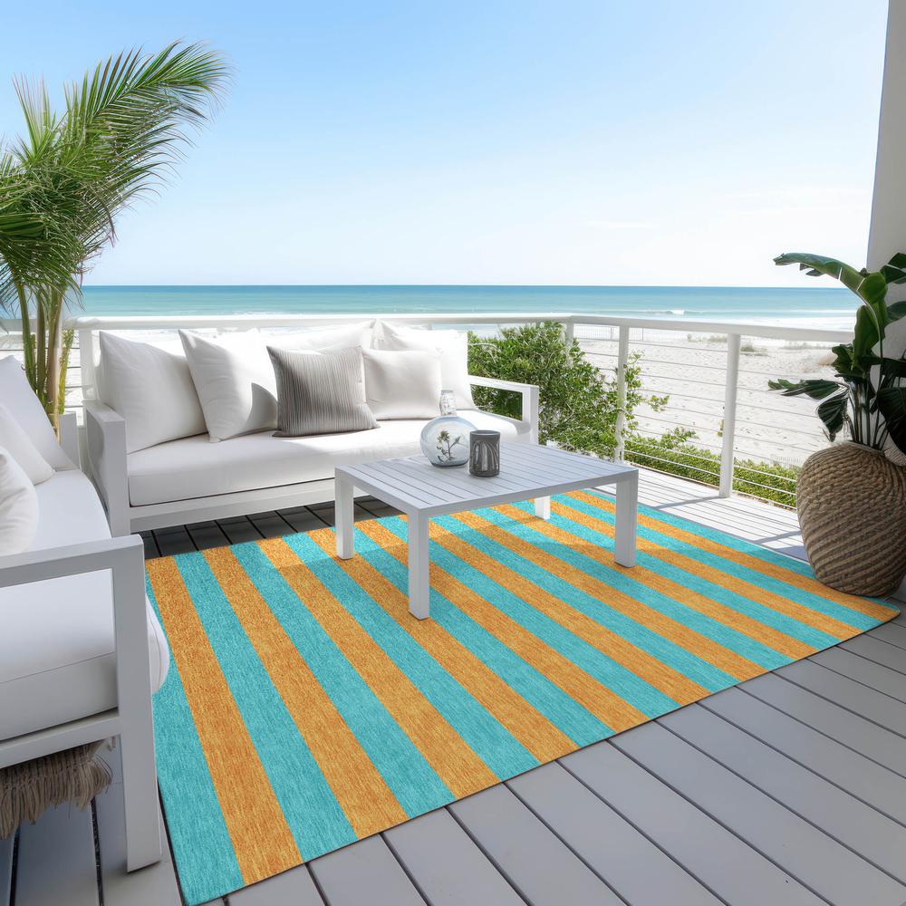 Chantille ACN530 Teal 10' x 14' Rug. Picture 9