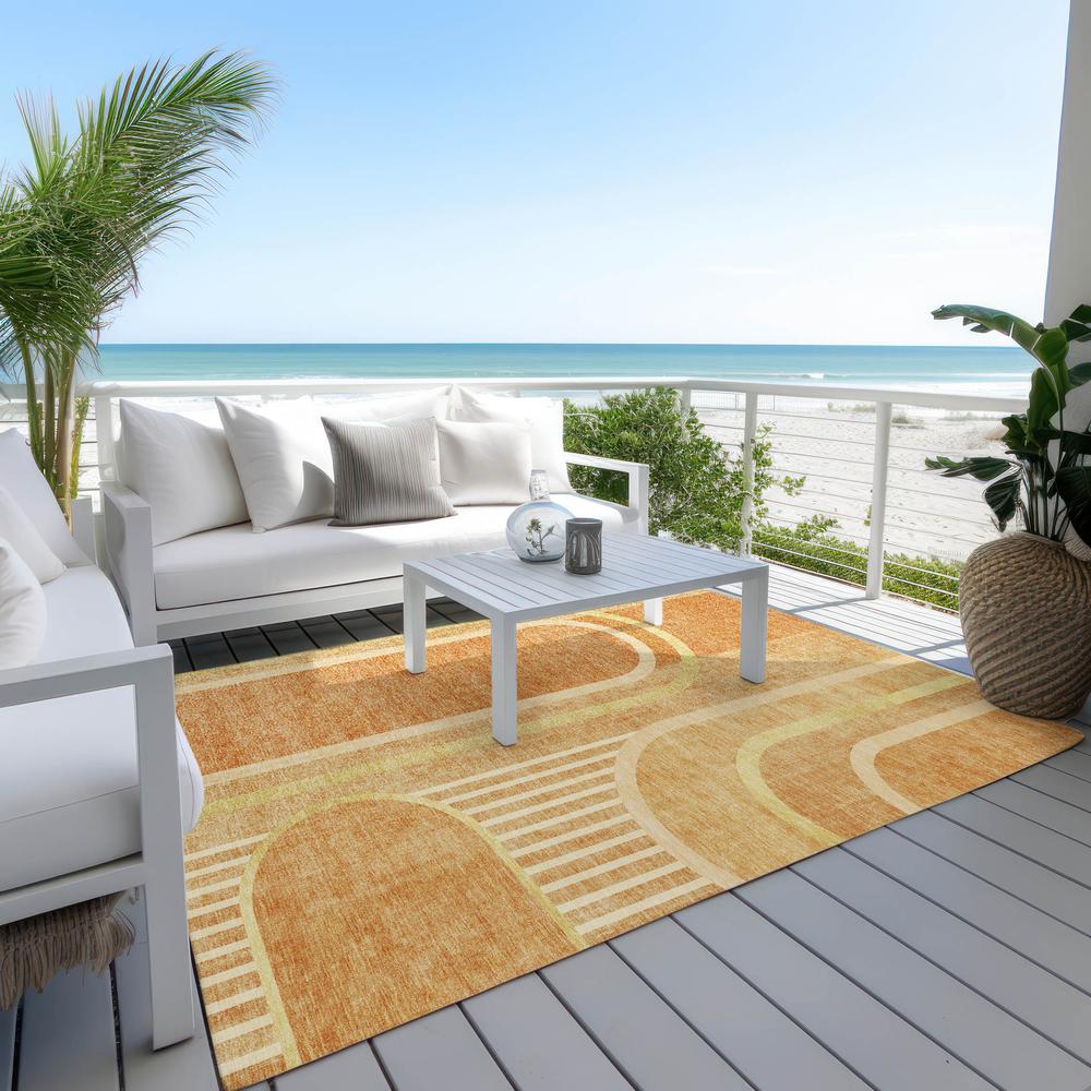 Chantille ACN532 Orange 10' x 14' Rug. Picture 8
