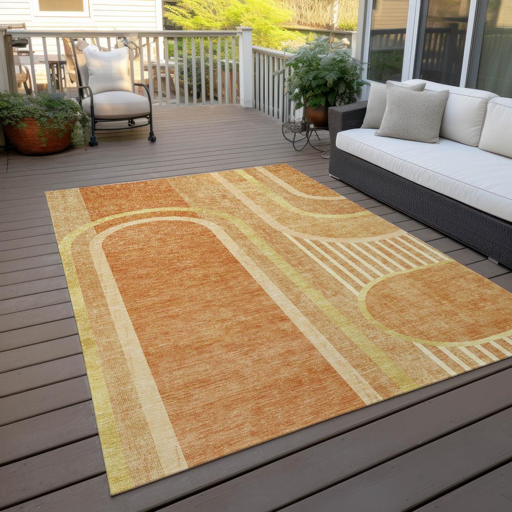 Chantille ACN532 Orange 10' x 14' Rug. Picture 9