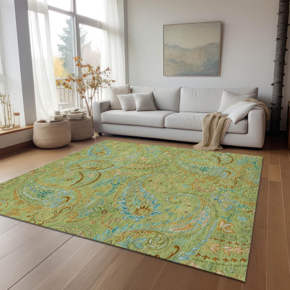 Chantille ACN533 Green 10' x 14' Rug. Picture 7
