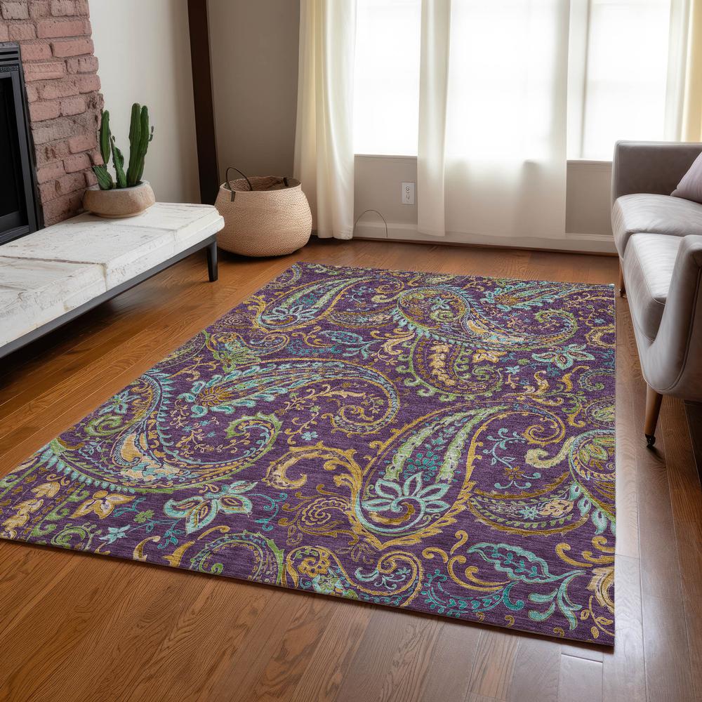 Chantille ACN533 Purple 10' x 14' Rug. Picture 7