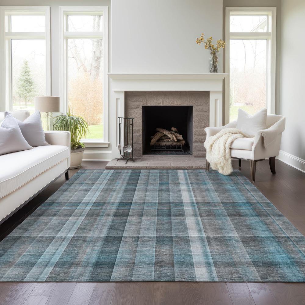 Chantille ACN534 Teal 10' x 14' Rug. Picture 7