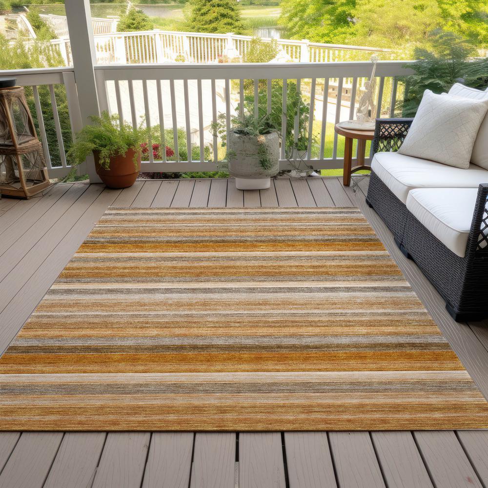 Chantille ACN535 Orange 10' x 14' Rug. Picture 8