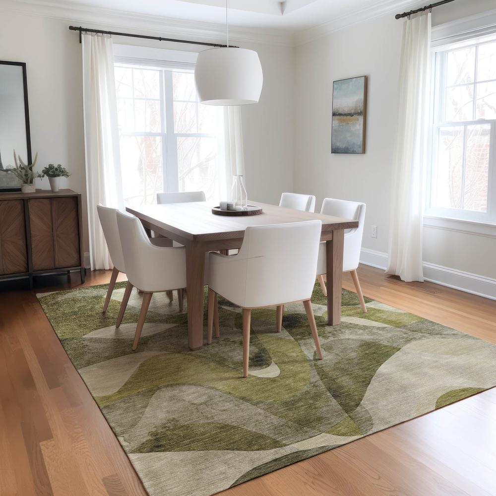 Chantille ACN536 Green 10' x 14' Rug. Picture 6