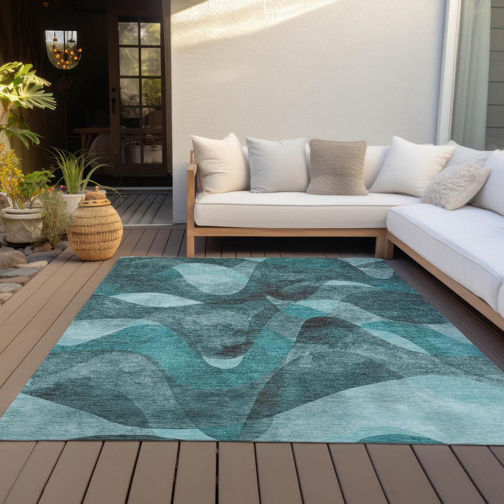 Chantille ACN536 Teal 10' x 14' Rug. Picture 10