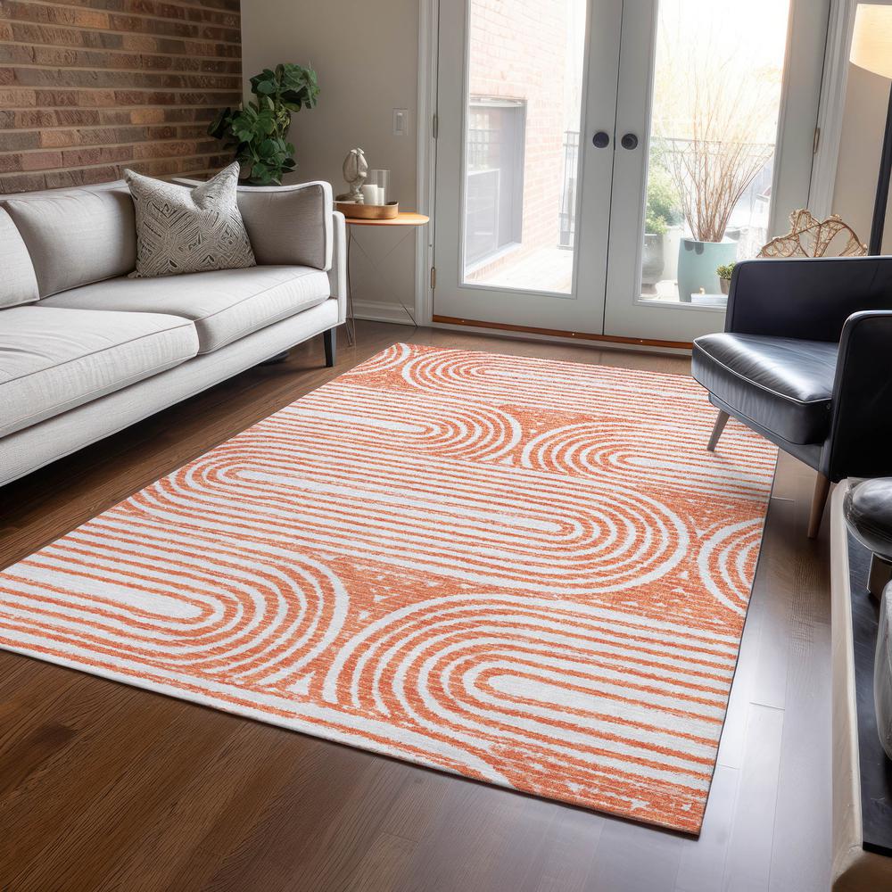 Chantille ACN540 Orange 10' x 14' Rug. Picture 6
