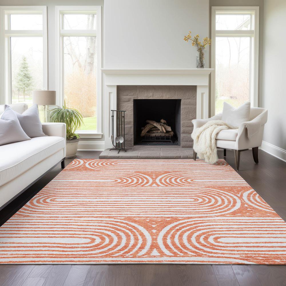 Chantille ACN540 Orange 10' x 14' Rug. Picture 7
