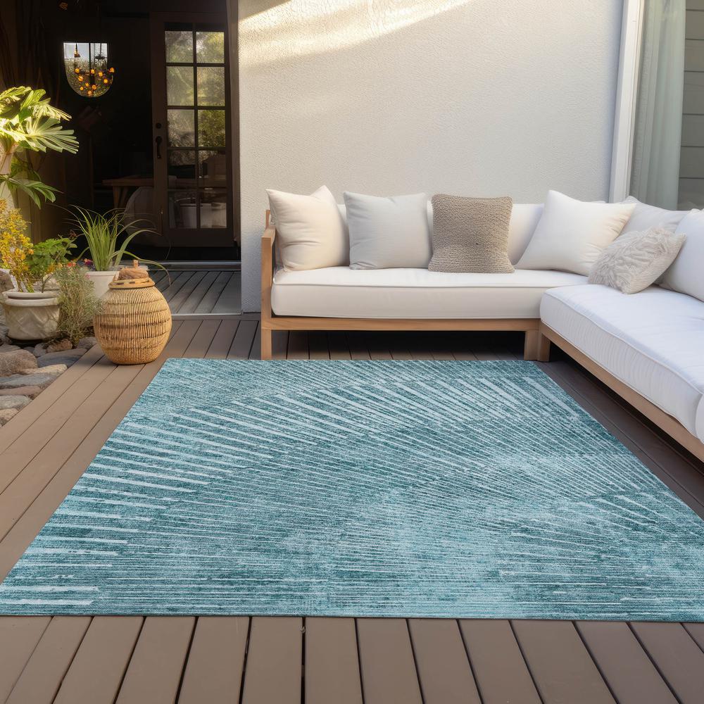 Chantille ACN542 Teal 10' x 14' Rug. Picture 9