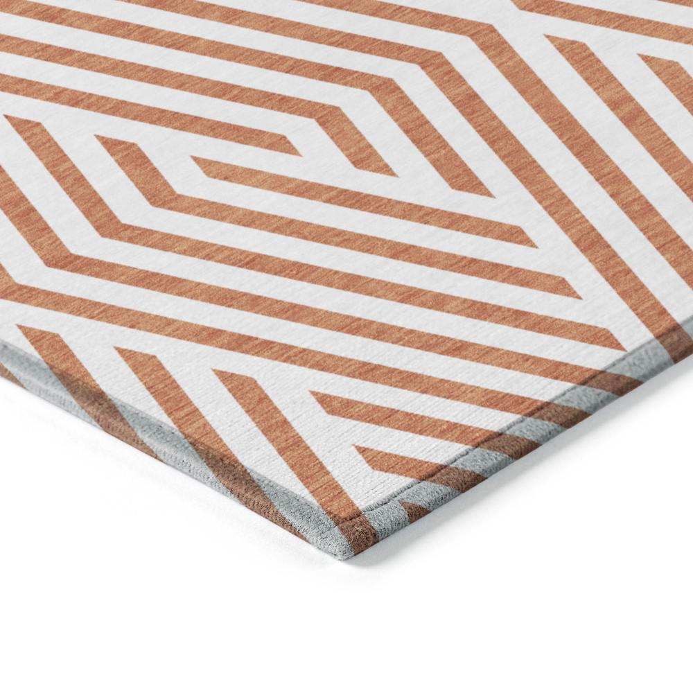 Chantille ACN550 Orange 8' x 8' Rug. Picture 3