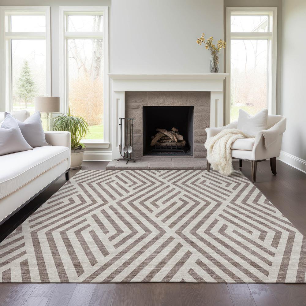 Chantille ACN550 Brown 10' x 14' Rug. Picture 7