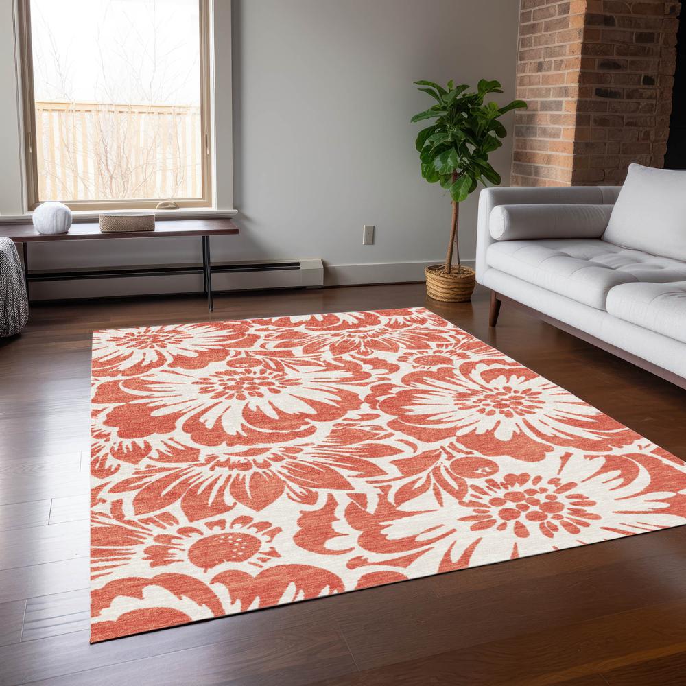 Chantille ACN551 Orange 10' x 14' Rug. Picture 6