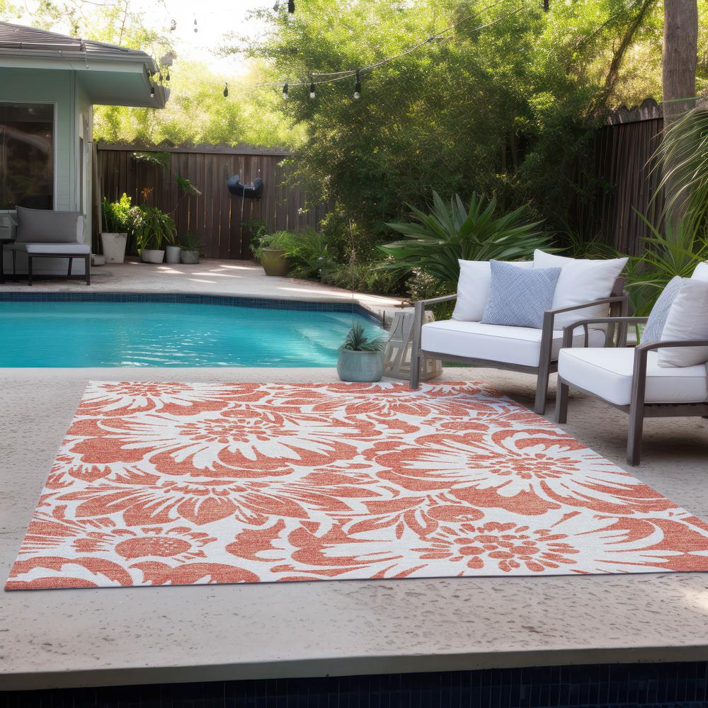 Chantille ACN551 Orange 10' x 14' Rug. Picture 9
