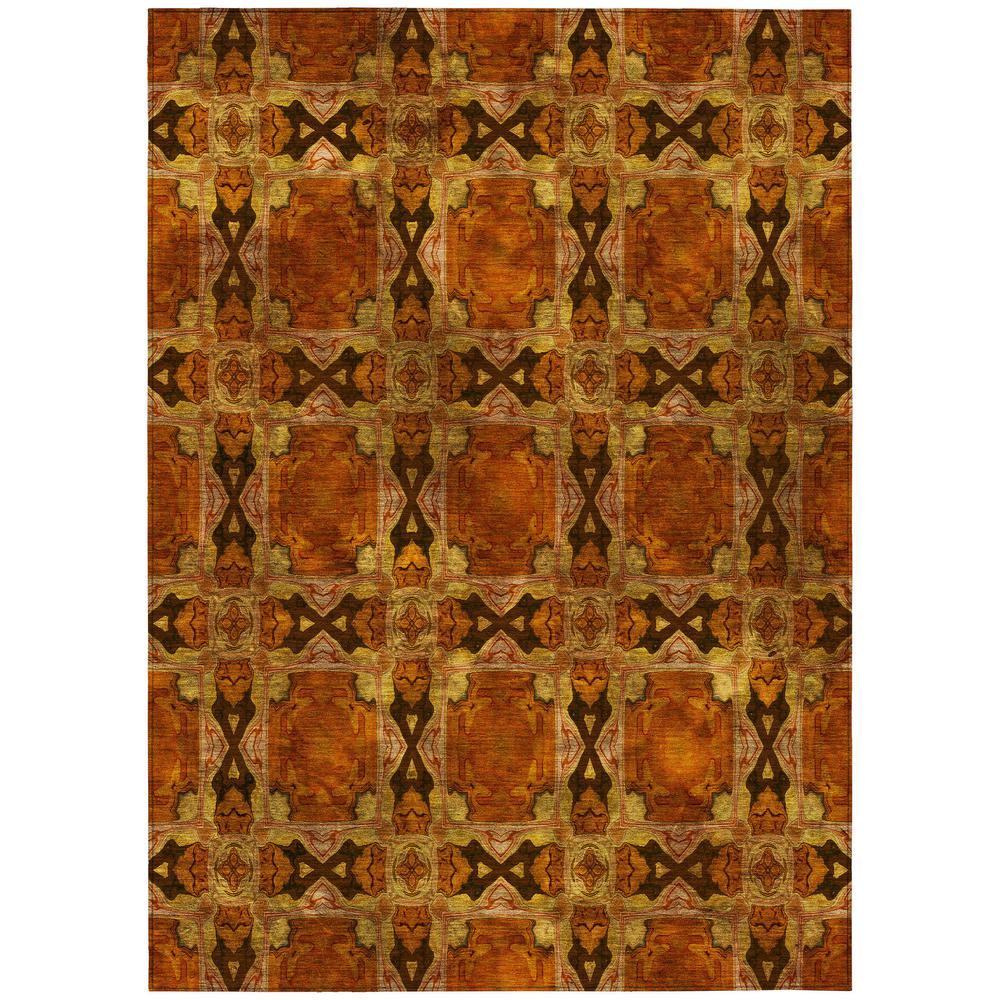 Chantille ACN564 Orange 10' x 14' Rug. Picture 1