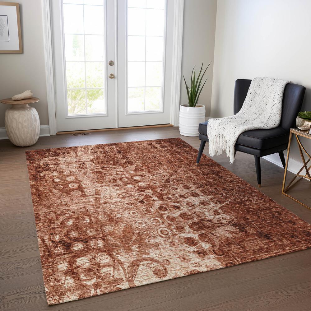 Chantille ACN577 Orange 10' x 14' Rug. Picture 6