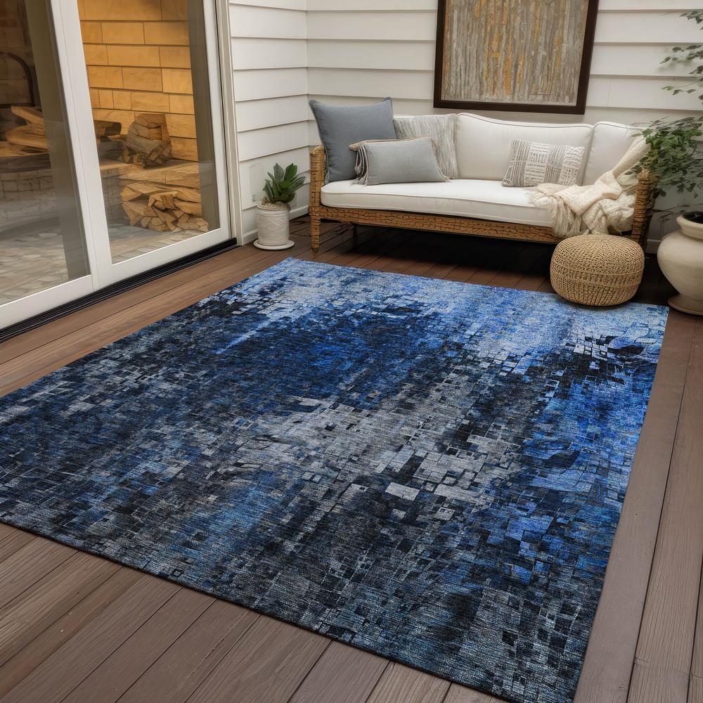 Chantille ACN581 Blue 5' x 7'6" Rug. Picture 9