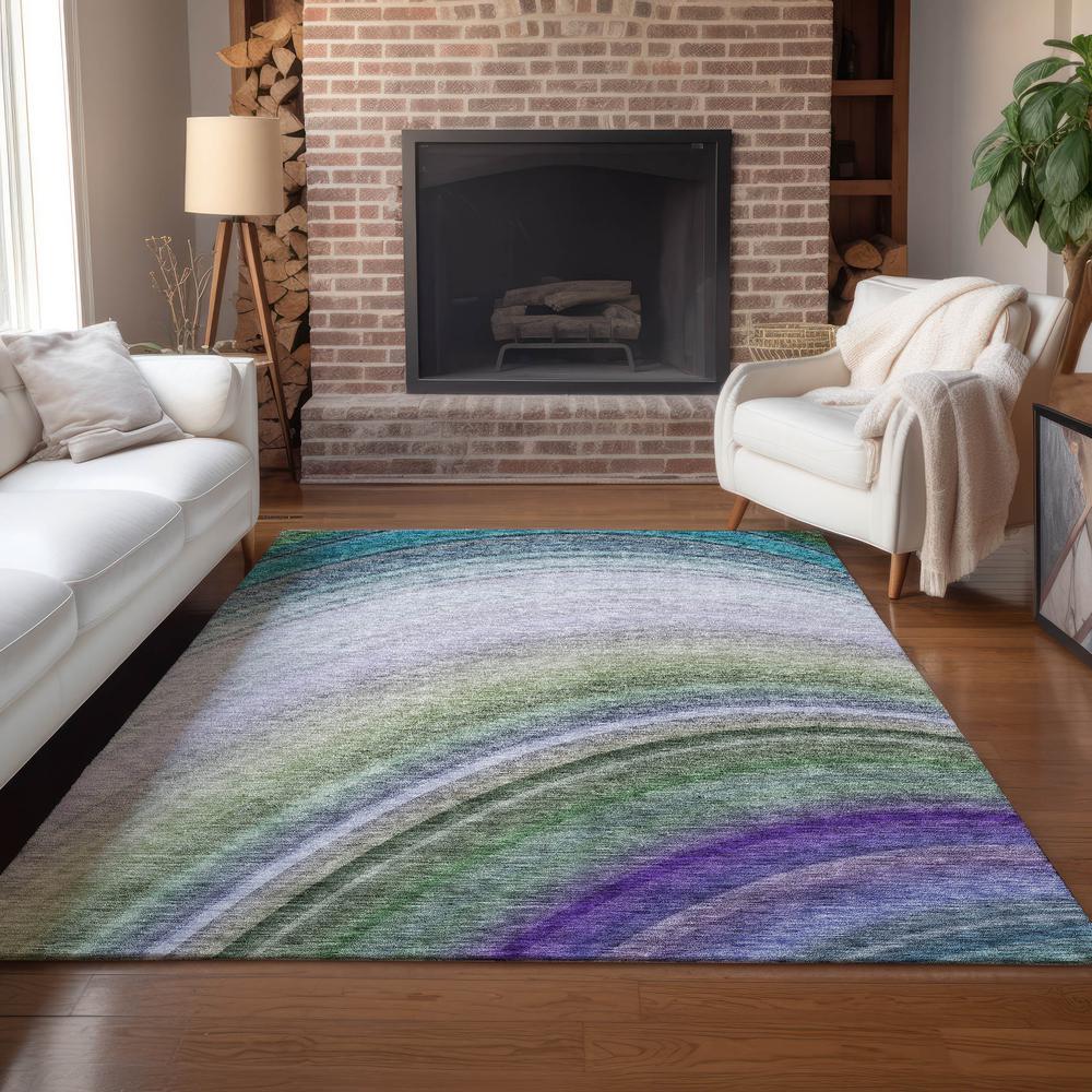 Chantille ACN584 Teal 10' x 14' Rug. Picture 6