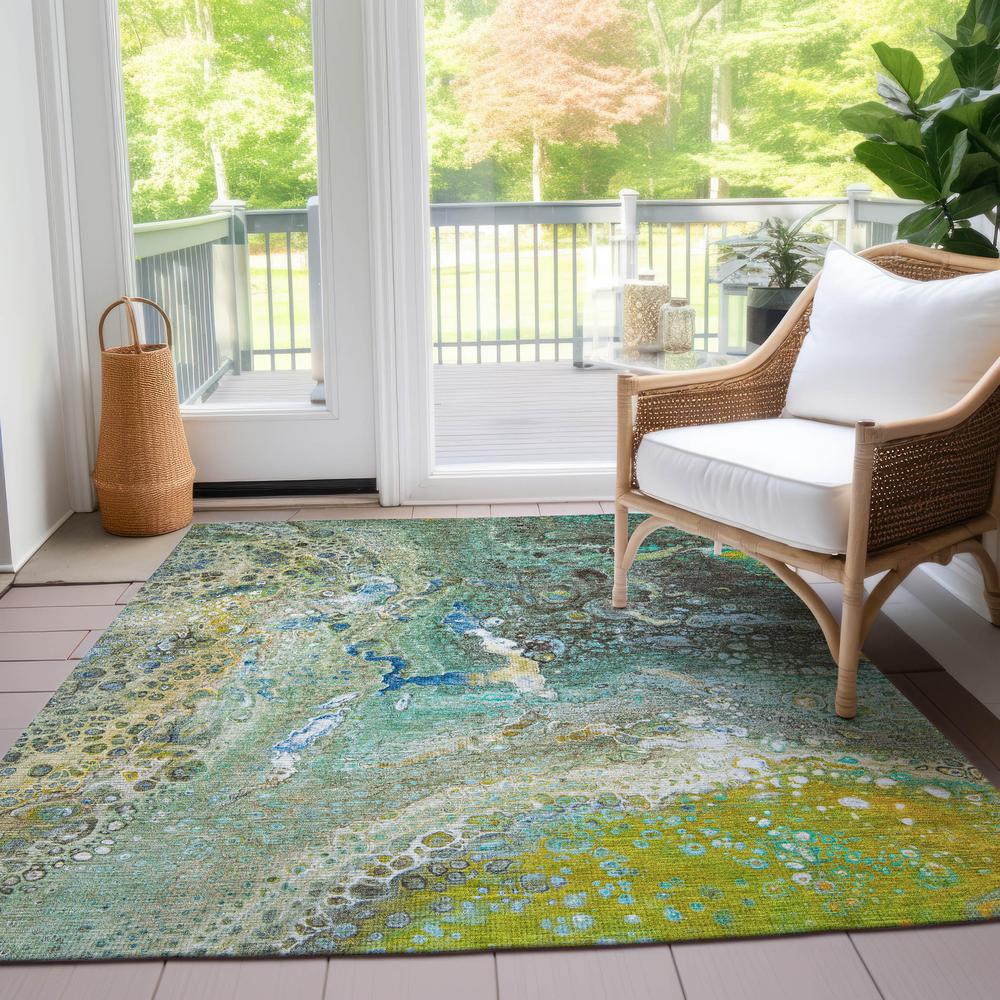 Chantille ACN588 Teal 10' x 14' Rug. Picture 7
