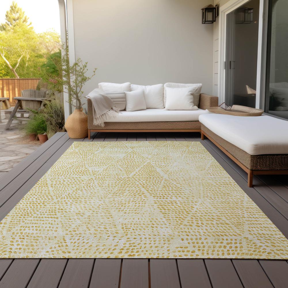Chantille ACN591 Gold 5' x 7'6" Rug. Picture 9