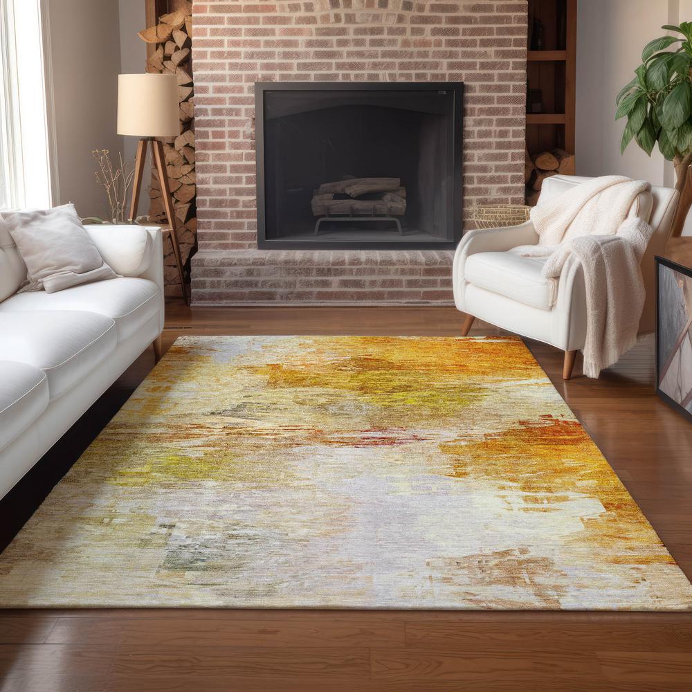 Chantille ACN595 Orange 10' x 14' Rug. Picture 6