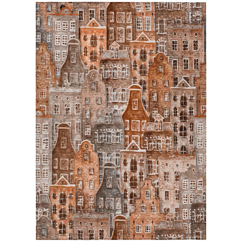 Chantille ACN600 Orange 10' x 14' Rug. Picture 1