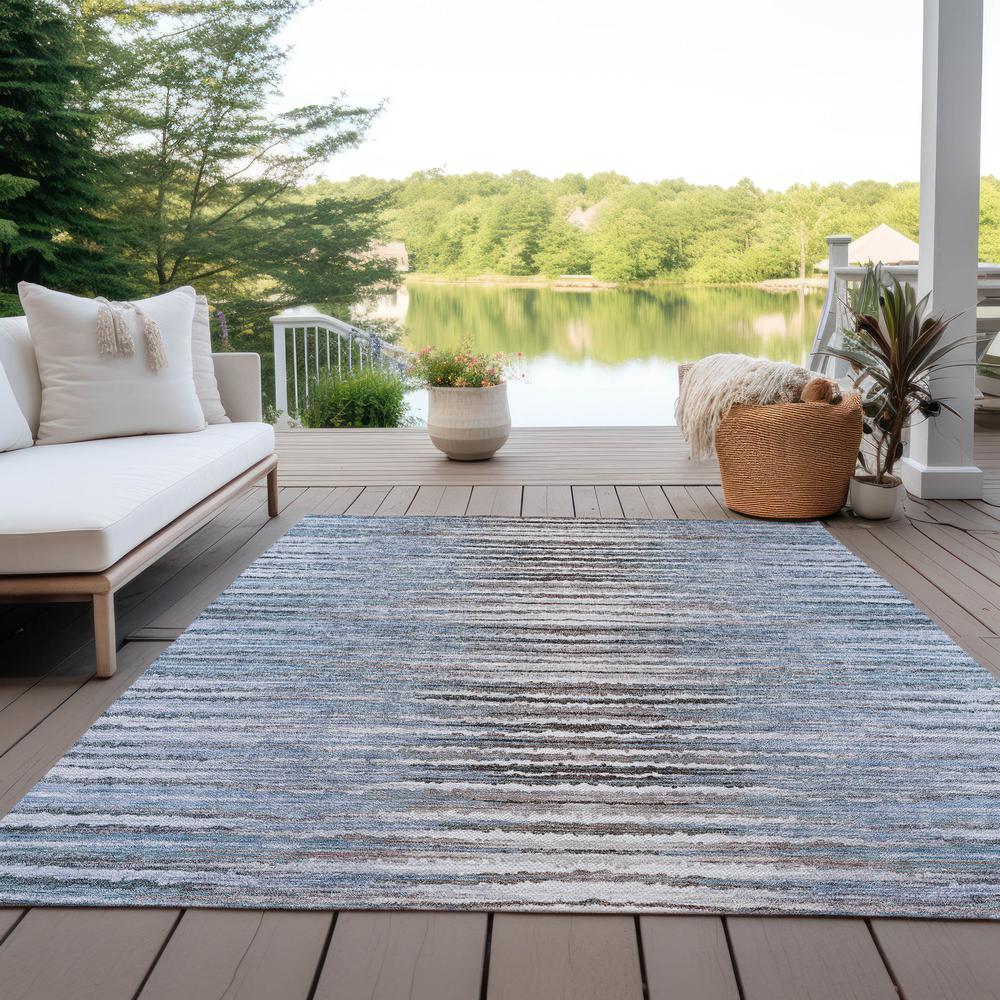 Chantille ACN604 Blue 5' x 7'6" Rug. Picture 9