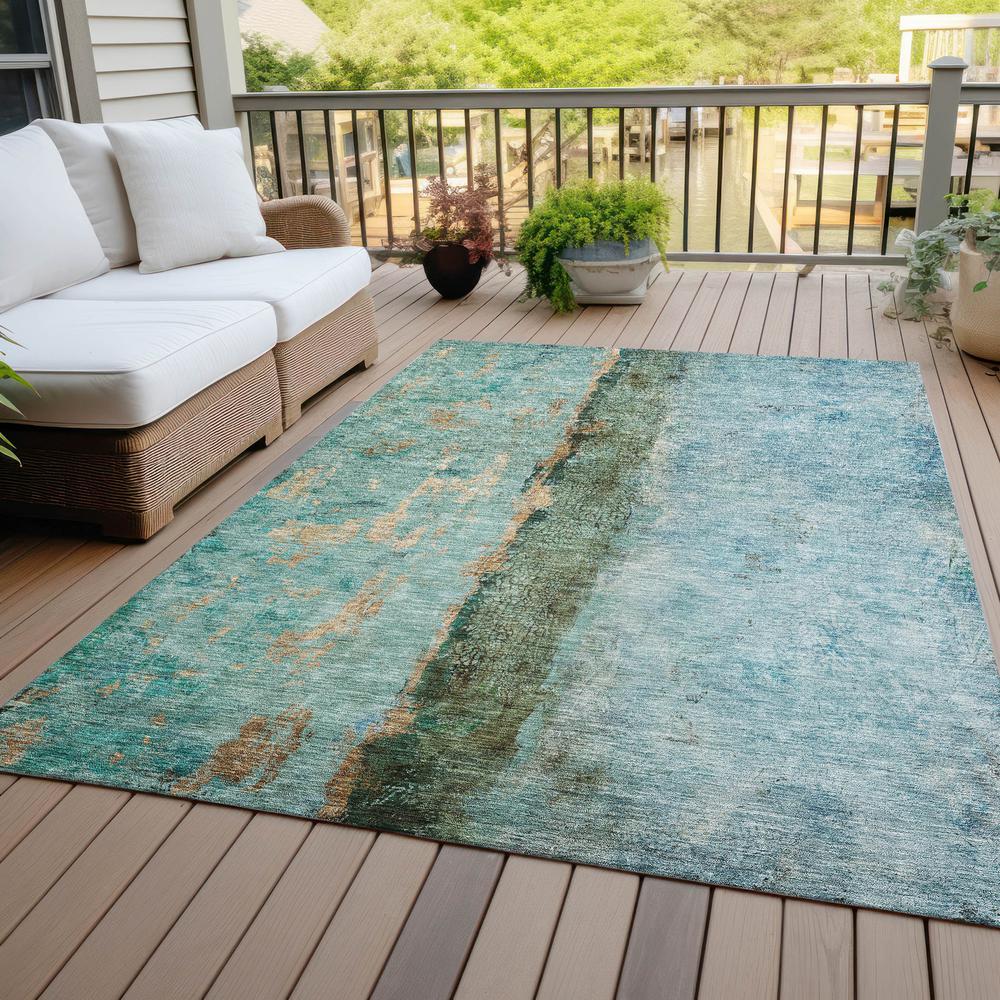 Chantille ACN605 Blue 5' x 7'6" Rug. Picture 9