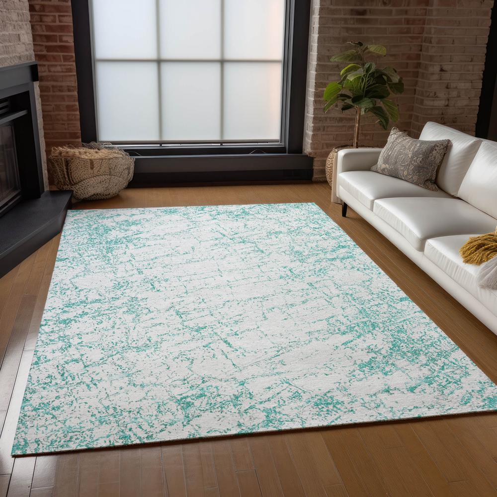 Chantille ACN606 Teal 10' x 14' Rug. Picture 7