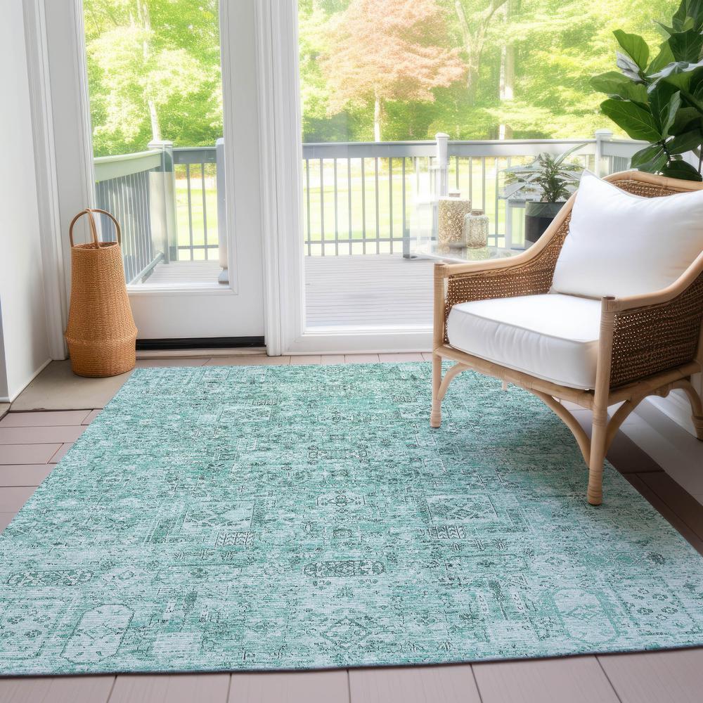 Chantille ACN611 Teal 10' x 14' Rug. Picture 7