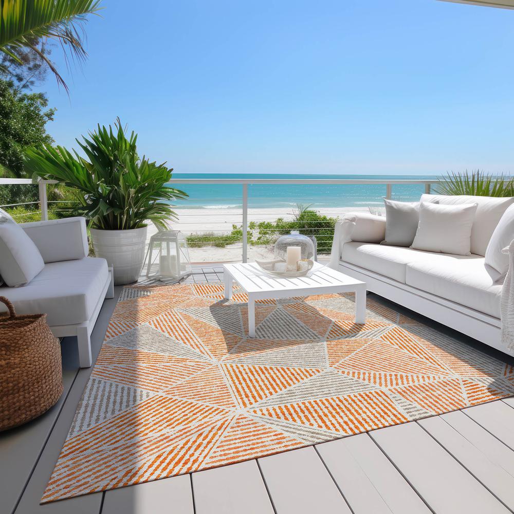 Chantille ACN618 Orange 5' x 7'6" Rug. Picture 10