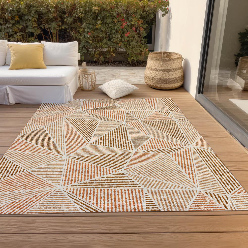 Chantille ACN618 Orange 5' x 7'6" Rug. Picture 9