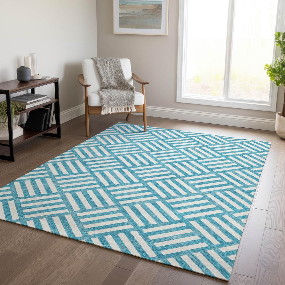 Chantille ACN620 Teal 10' x 14' Rug. Picture 6