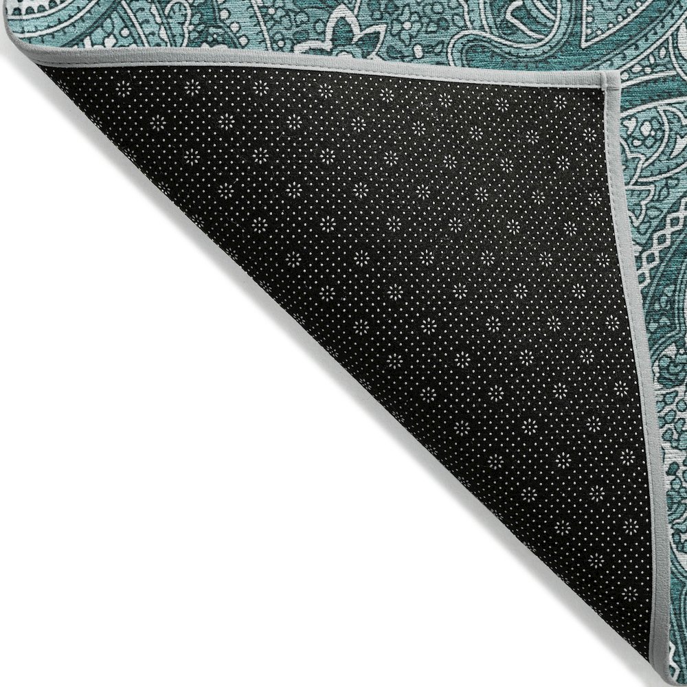 Chantille ACN623 Teal 8' x 8' Rug. Picture 2