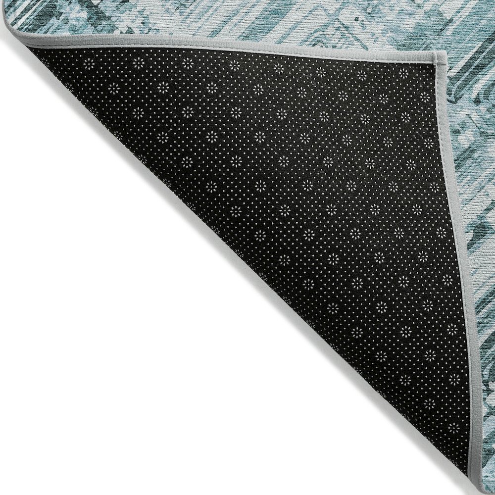 Chantille ACN630 Teal 8' x 8' Rug. Picture 2