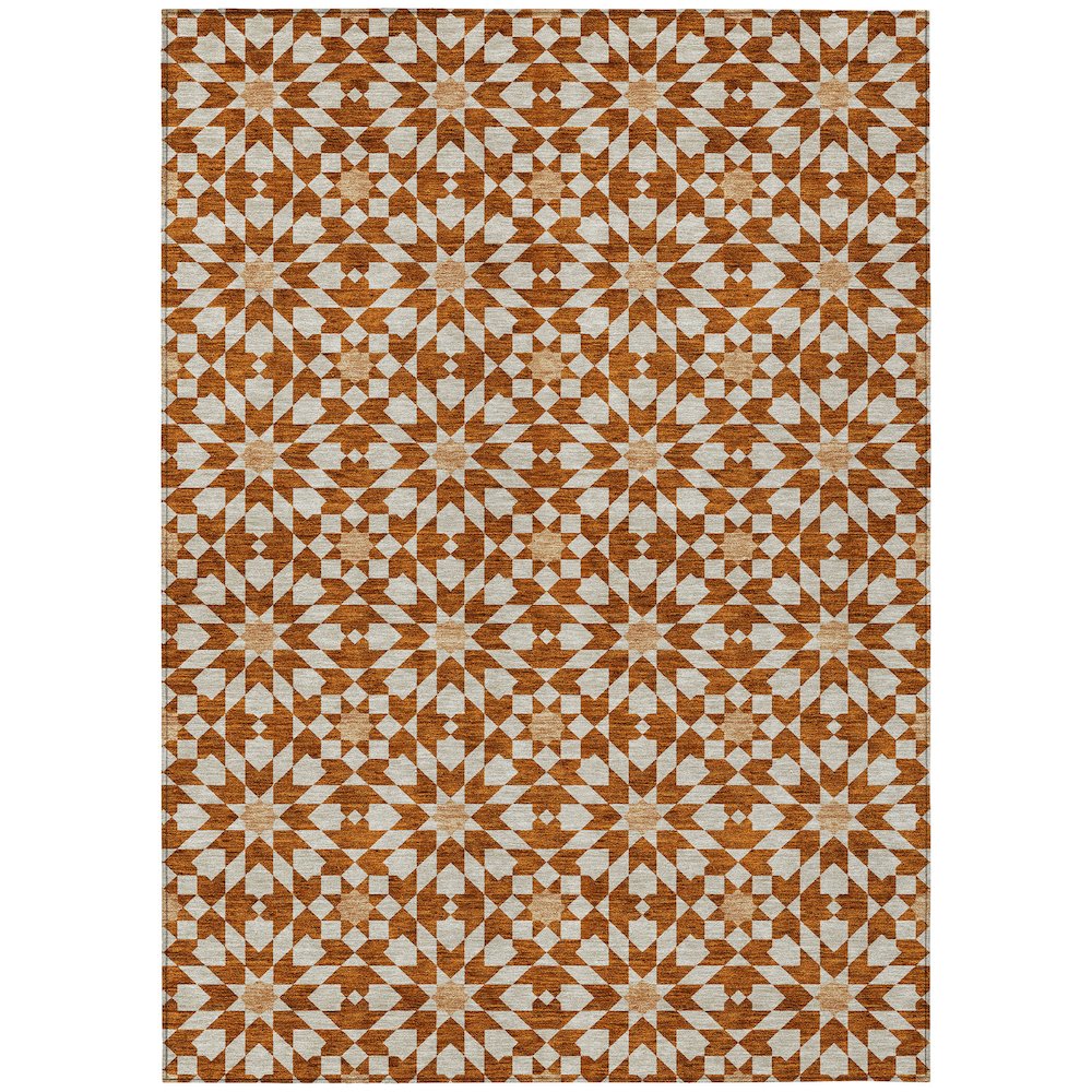 Chantille ACN734 Orange 10' x 14' Rug. Picture 1