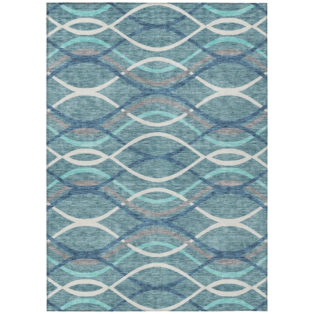 Chantille ACN757 Teal 10' x 14' Rug. Picture 1