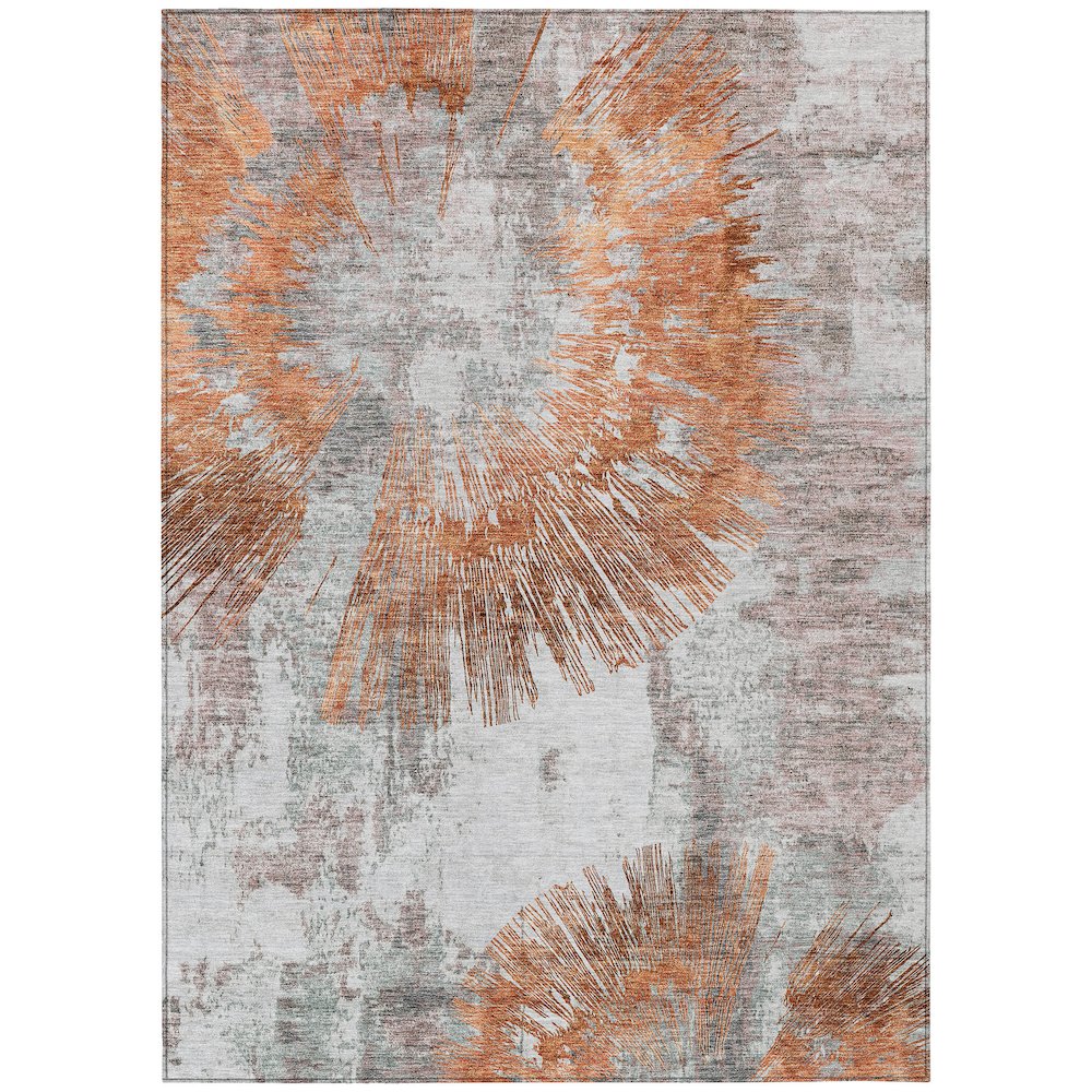 Chantille ACN773 Orange 10' x 14' Rug. Picture 1
