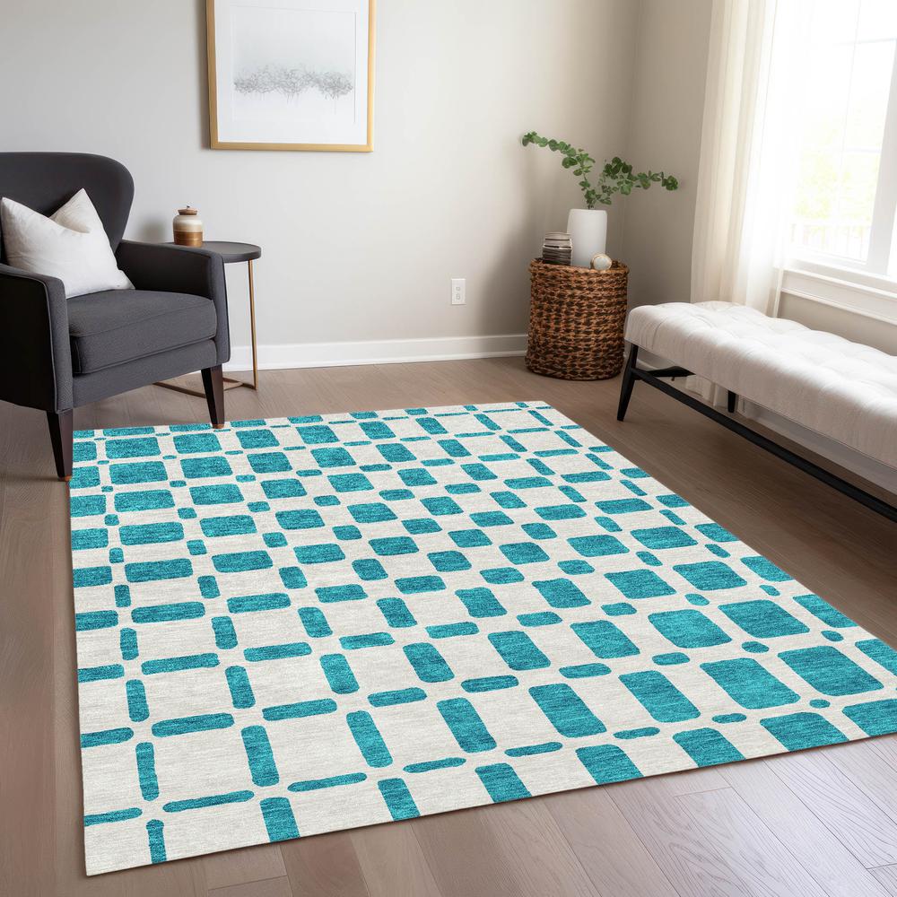 Chantille ACN871 Teal 10' x 14' Rug. Picture 6