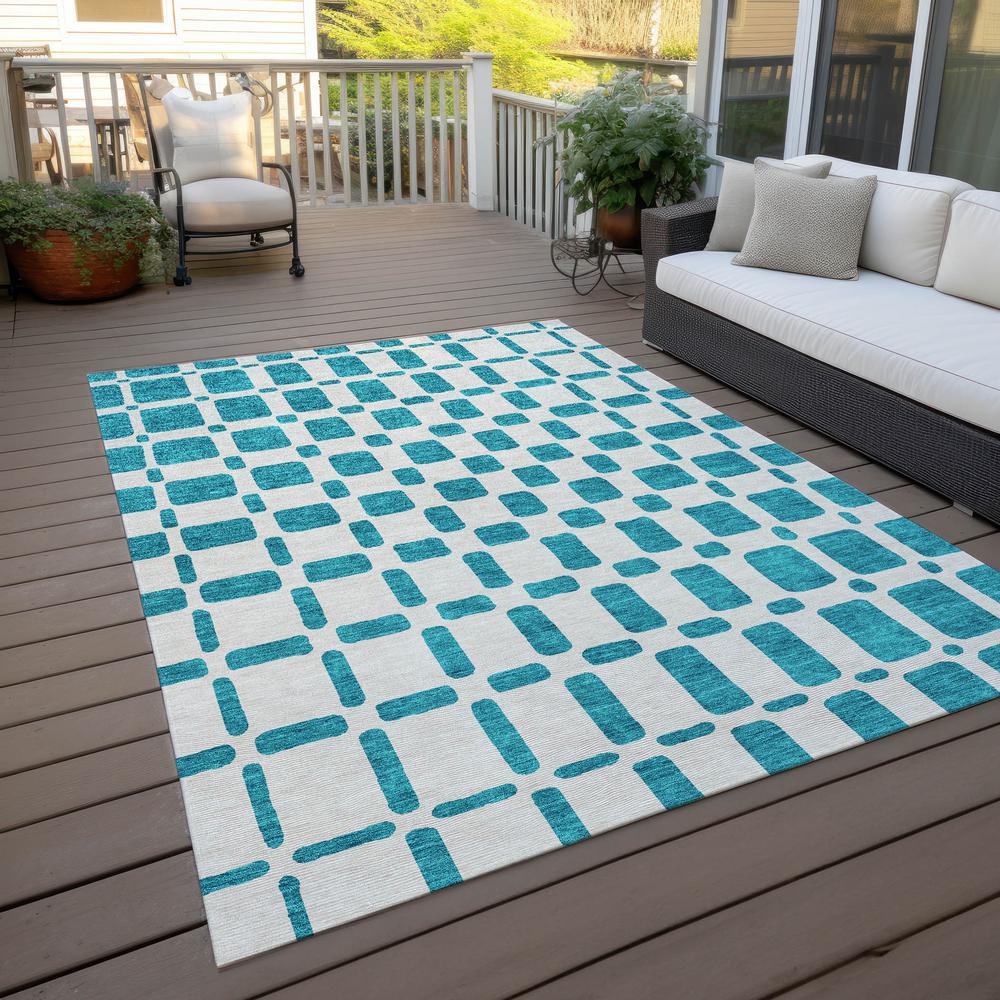 Chantille ACN871 Teal 10' x 14' Rug. Picture 7