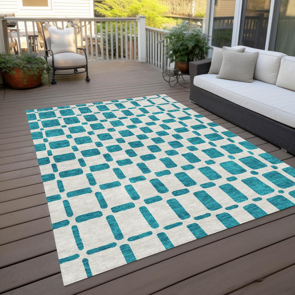 Chantille ACN871 Teal 10' x 14' Rug. Picture 8