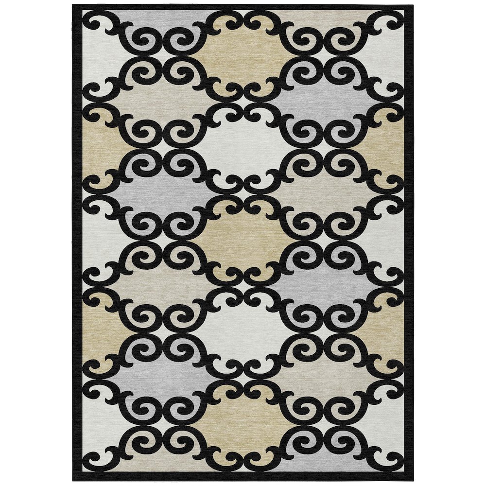 Chantille ACN883 Black 10' x 14' Rug. Picture 1