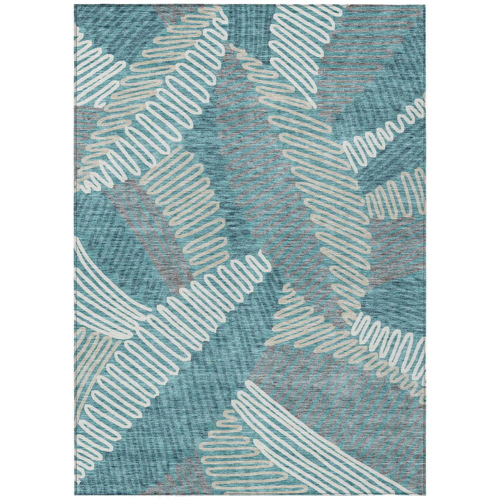 Chantille ACN904 Teal 10' x 14' Rug. Picture 1