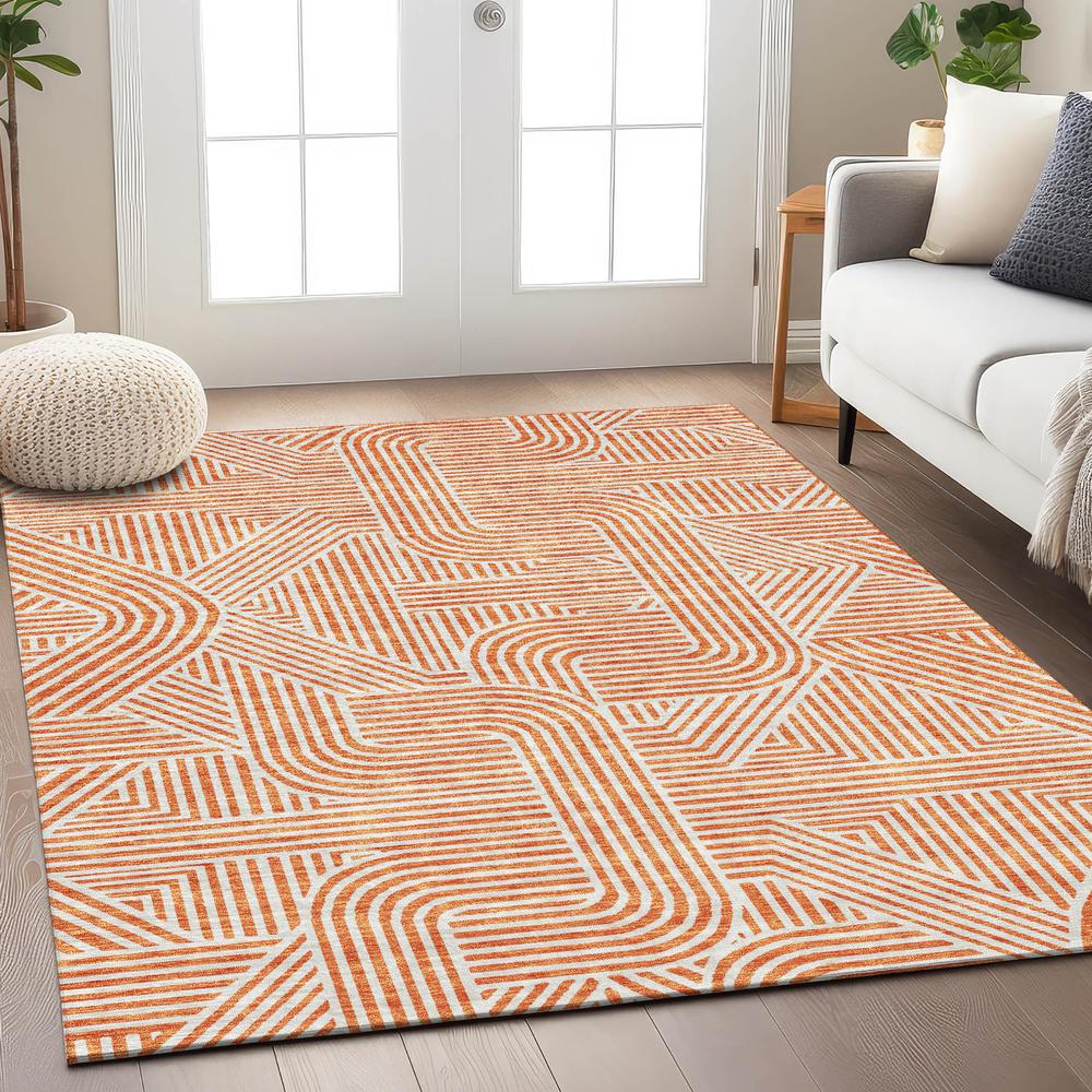 Chantille ACN917 Orange 10' x 14' Rug. Picture 5