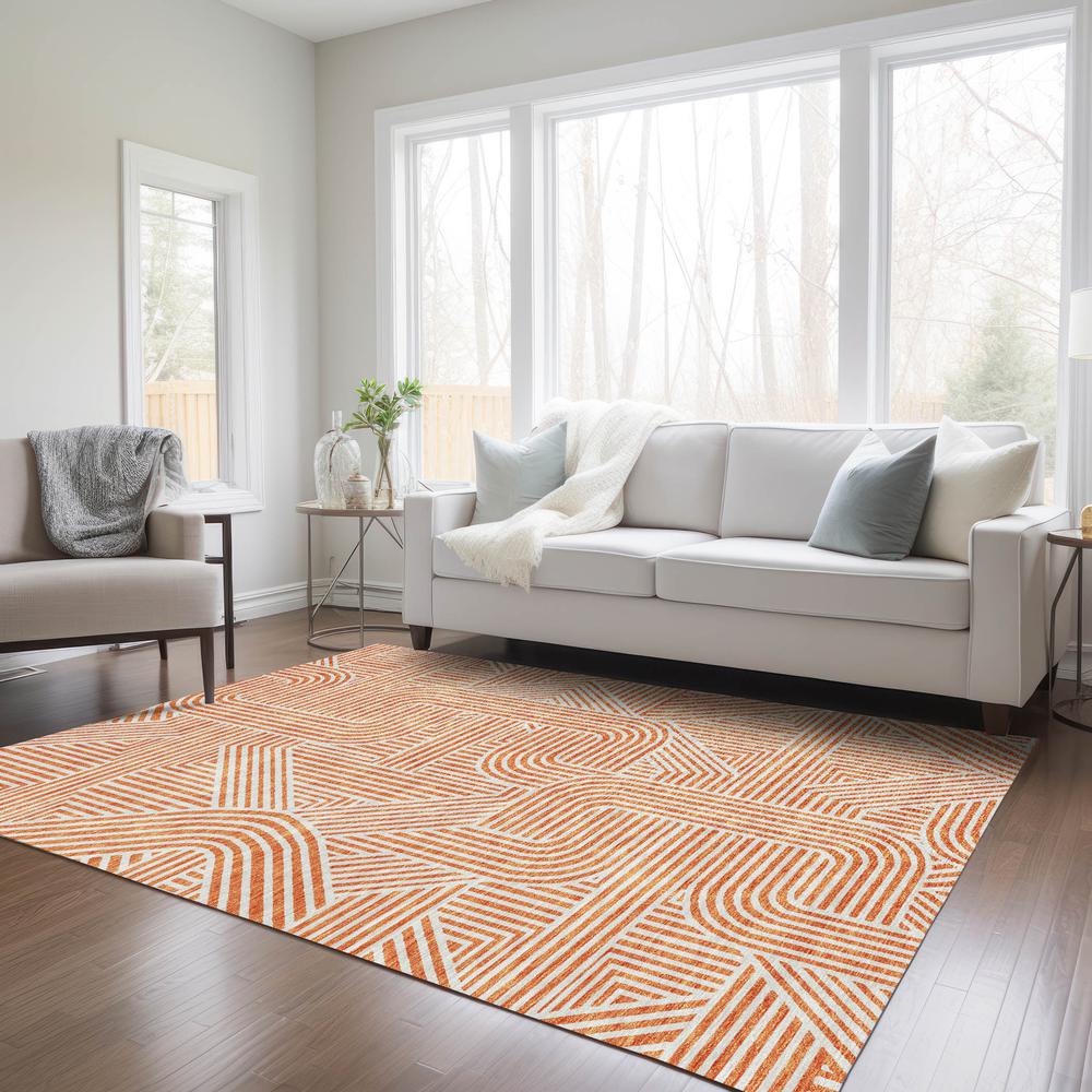 Chantille ACN917 Orange 10' x 14' Rug. Picture 6