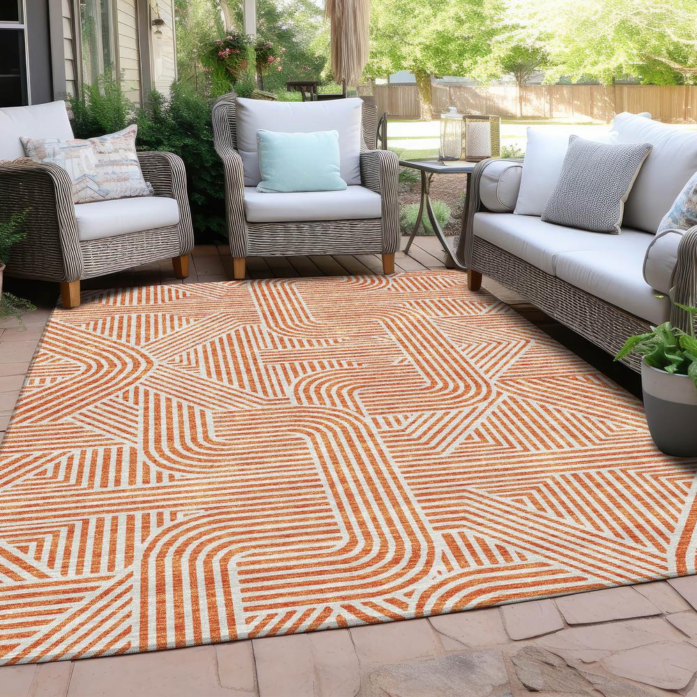 Chantille ACN917 Orange 10' x 14' Rug. Picture 7