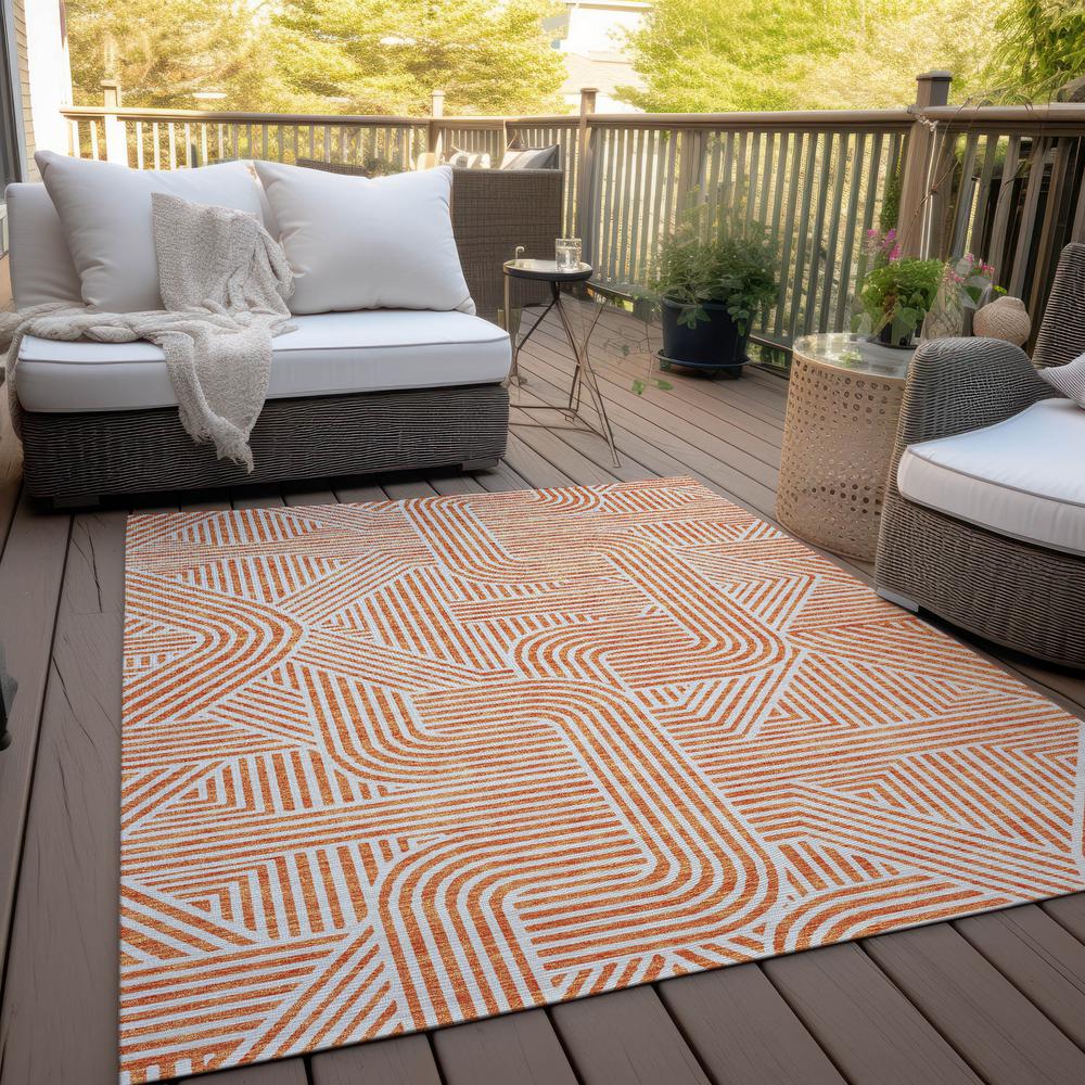 Chantille ACN917 Orange 10' x 14' Rug. Picture 8