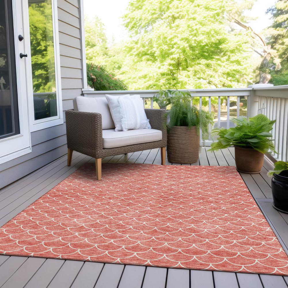 Chantille ACN933 Orange 10' x 14' Rug. Picture 7